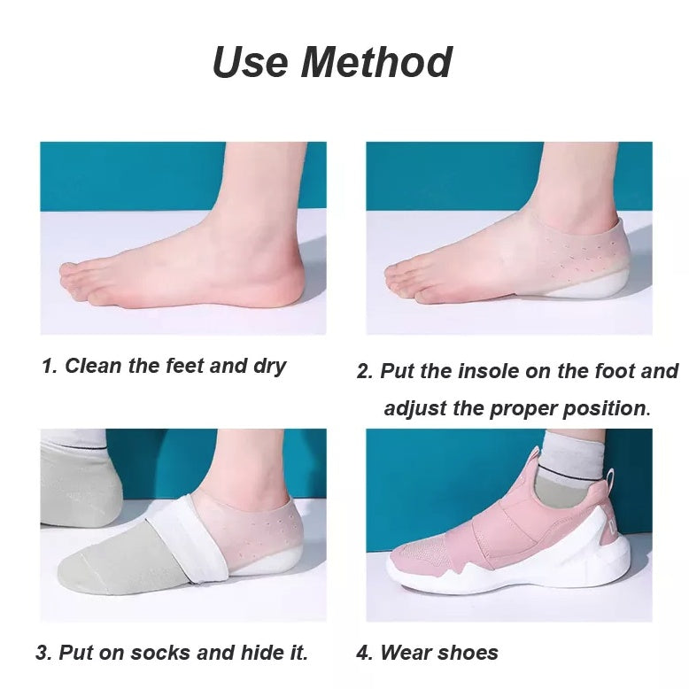 Height Increase Silicone Insoles Pads