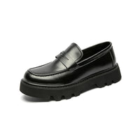 Men's Black Soft-soled Leather Shoes