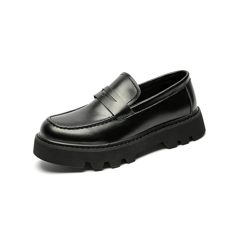 Men's Black Soft-soled Leather Shoes